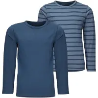Minymo Basic 34 -T-Shirt Ls (2-Pack) - Navy - 116