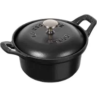 Staub Vintage La Coquette pata pyöreä 0,5 L Musta