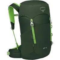 Osprey Kids' Jet 18 Green Canopy/Limeline Green Retkeilyreput OneSize