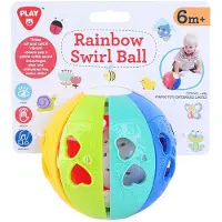 Play Rainbow Whirl Ball with Rattle Sound