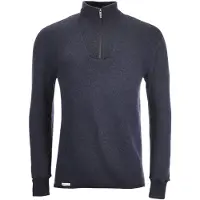 Woolpower Zip Turtleneck 400 Dark Navy - XXL