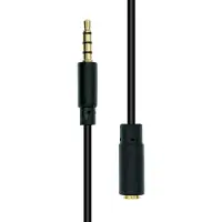 ProXtend Mini-Jack 4-Pin Slim Extension Cable Black 3M