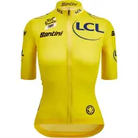 Santini Tour De France Avec Zwift Yellow 2025 Kurzarm-radtrikot