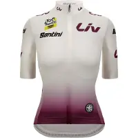Santini Tour De France Avec Zwift Yellow 2025 Kurzarm-radtrikot