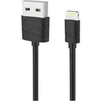 Usams laidas U-GEE Silicone Lightning-USB 1m, Juodas