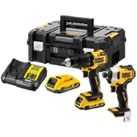 DeWalt Työkalusarja DCK2060L2T-QW (DCD778 + DCF787); 18 V; 2x3,0 Ah akku
