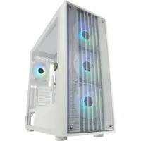 LC-Power LC-810W-ON, Midi Tower, PC, Valkoinen, ATX, EATX, mikro ATX, Mini-ITX, Metalli, Muovi, Karkaistu lasi, Pelaaminen
