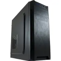 LC-Power 7040B, Midi Tower, PC, Musta, ATX, mikro ATX, Mini-ITX, Metalli, Muovi, 14,5 cm (LC-7040B-ON)