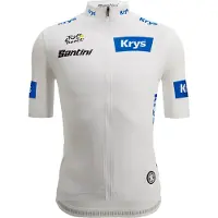 Santini Tour De France White 2025 Lyhythihainen Pyöräilypaita