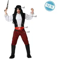 Atosa Pirate Stripes Custom Musta M-L