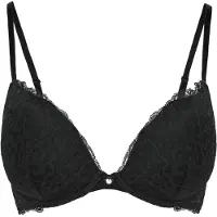 Hunkemoller Marine Padded Push-Up Underwired Bra - Black - 70 C