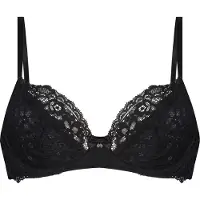Hunkemoller Marine Non-Padded Underwired Bra - Black - 85 C