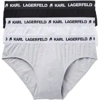 Karl Lagerfeld Alushousut harmaa / musta / valkoinen