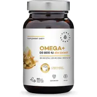 Aura Herbals Omega D3-vitamiini 800 IU lapsille - 60 Twist-off-kapselia