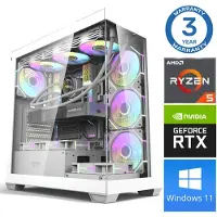 INTOP Tietokone Ryzen 5 7500F 32GB DDR5 1TB SSD M.2 NVME RTX5070Ti 16GB WIN11