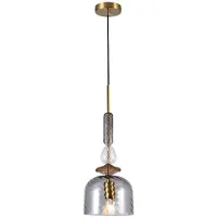 VIOKEF Riippuvalaisin lasi Glorial, himmennettävä, Alumiini/harmaa/sinkki, Olohuone/ruokailutila, Lasi, Vintage