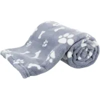 Trixie - Kenny Blanket, Plush 100x75 cm, Blue - Koirat - Koiranpedit ja pehmusteet - Huovat