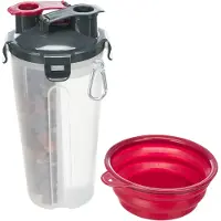 Trixie Trixie-ruoka- ja vesisäiliö 2x 350ml, Ø11x K23cm