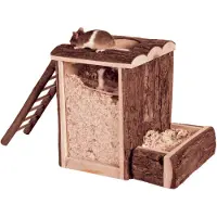 Trixie - Natural Living Play and Burrow Tower Brown 25 x 24 x 20 cm - Pieneläimet - Pesät ja häkkitarvikkeet - Leikkipaikat ja kiipeilytelineet