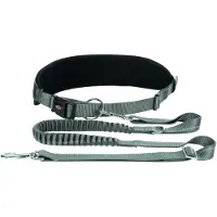 Trixie - HandsFree-vyö, jossa laajennin 75-120/9 cm, hihna 120-150, musta. - Koirat - Koiran koulutus ja koiraurheilu - Vetovaljaat