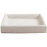Bia - -päällinen - ribattu hiekanvärinen No. 6 - 80 x 100 cm - Koirat - Koiranpedit ja pehmusteet - Koiransängyt ja koiranpedit