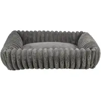 Trixie - Lonni Sänky Manchester Plush suorakulmainen harmaa 100 X 70 cm - Koirat - Koiranpedit ja pehmusteet - Koiransängyt ja koiranpedit