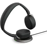 Jabra Evolve2 65 Flex MS -langaton stereokuulokemikrofoni + langaton latausalusta ja Link 380a USB-sovitin, musta