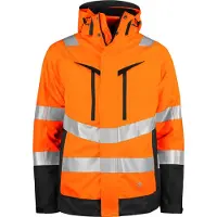Projob 6445 Tekninen Takki 3-In-1 En Iso 20471 Luokka 3/2 - Orange/Black - XL