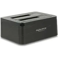 DeLOCK 62661, HDD, SATA, 2.5,3.5", USB 3.2 Gen 1 (3.1 Gen 1) Type-B, Musta, 5 Gbit/s