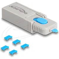 DeLOCK – Micro USB Port Blocker Set for Micro USB female 5 pieces + lock tool (20925)