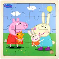 Pipsa Possu Peppa Pig - Wooden Puzzle – Rebecca - Multi/patterned - ONE SIZE