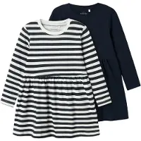 Name it Nmfvivia Ls Dress 2P Noos - Navy - 80