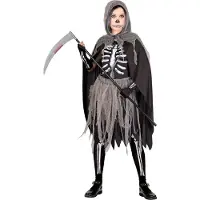 Widmann "GRIM REAPER" (luilla koristeltu mekko, sukkahousut ja hanskat, hupullinen viitta, ketjut)