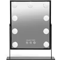 Gillian Jones Makeup Artist Mirror with 9 powerful LED bulbs Black