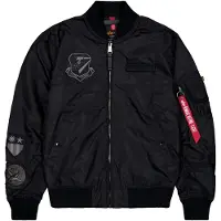 Alpha industries Välikausitakki 'Flying Tigers' musta