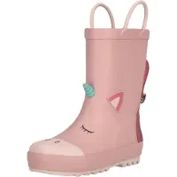 ZigZag Kids' Rook Rubber Boot Silver Pink 24