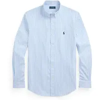 Ralph Lauren Slim Fit Striped Stretch Poplin Shirt - Blue - XS