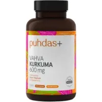 Raw Organic Puhdas+ Vahva Kurkuma 600mg 120kaps.