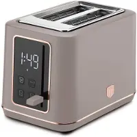 Berlinger Haus Digital Toaster, Matt Taupe - Beige - 27.8X16.6X19.1CM