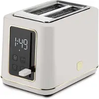 Berlinger Haus Digital Toaster, Matt Cream - Cream - 27.8X16.6X19.1CM