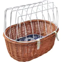 Aumuller koiran pyöräkori tavaratelineelle, suojaritilällä koko S 56x36x50cm koirat