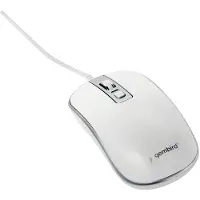 Gembird MUS-4B-06-WS, Molempikätinen, Optinen, USB A-tyyppi, 1200 DPI, Hopea, Valkoinen