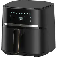 F&B Digital airfryer 6 L (musta)