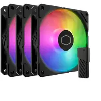 Cooler Master SickleFlow Edge 120 ARGB 3-in-1 tuuletin, musta, 3kpl