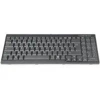 Digitus DS-72000FR, Täysikokoinen (100 %), Langallinen, AZERTY, Musta