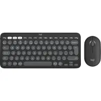 Logitech Pebble 2 Combo - Näppäimistö- ja hiirisarja - Langaton - Bluetooth LE - QWERTY - US International - sävyvalkoinen - valkoinen väri