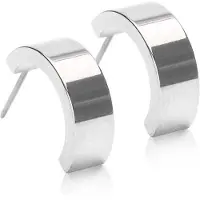 Blomdahl Natural Titanium Penda Plain Grand Curved 15 mm