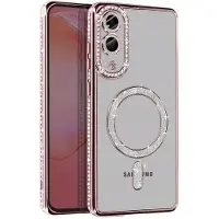 CaseOnline Diamond bling MagSafe kuori Samsung Galaxy S25 Edge - Pink