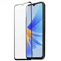 DUX 9D Tempered Glass Oppo A17 9H Tempered Glass With Black Frame