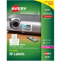 Avery AVE6576 - -kest v t pysyv t tunnistetarrat TrueBlock-tekniikalla